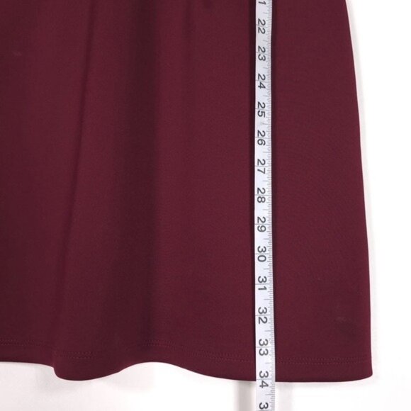 asos Women’s Dress Mini Lace A-Line Fit & Flare Sleeveless Lined Burgundy Size 8 - Picture 5 of 10